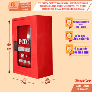 Tủ cc trong nhà,tủ vách tường, tủ đựng bình cc,đựng lăng phun,cuộn vòi 600x400x200