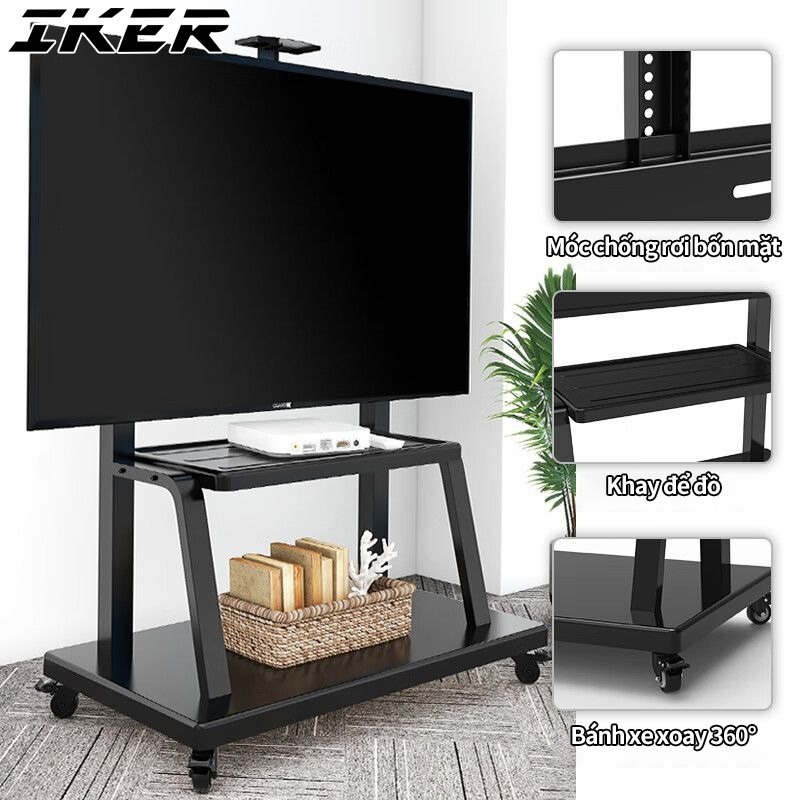 Giá Treo Tivi Di Động  32 - 85 Inch Kệ Treo Tivi Có Bánh Xe Di Chuyển - Ưu Việt Hơn NB AVA1500