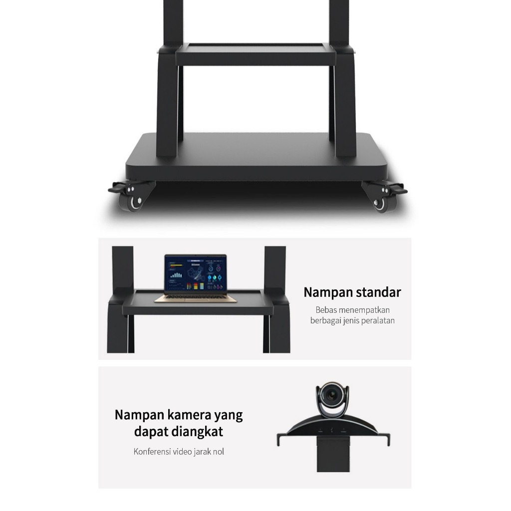 Giá Treo Tivi Di Động  32 - 85 Inch Kệ Treo Tivi Có Bánh Xe Di Chuyển - Ưu Việt Hơn NB AVA1500