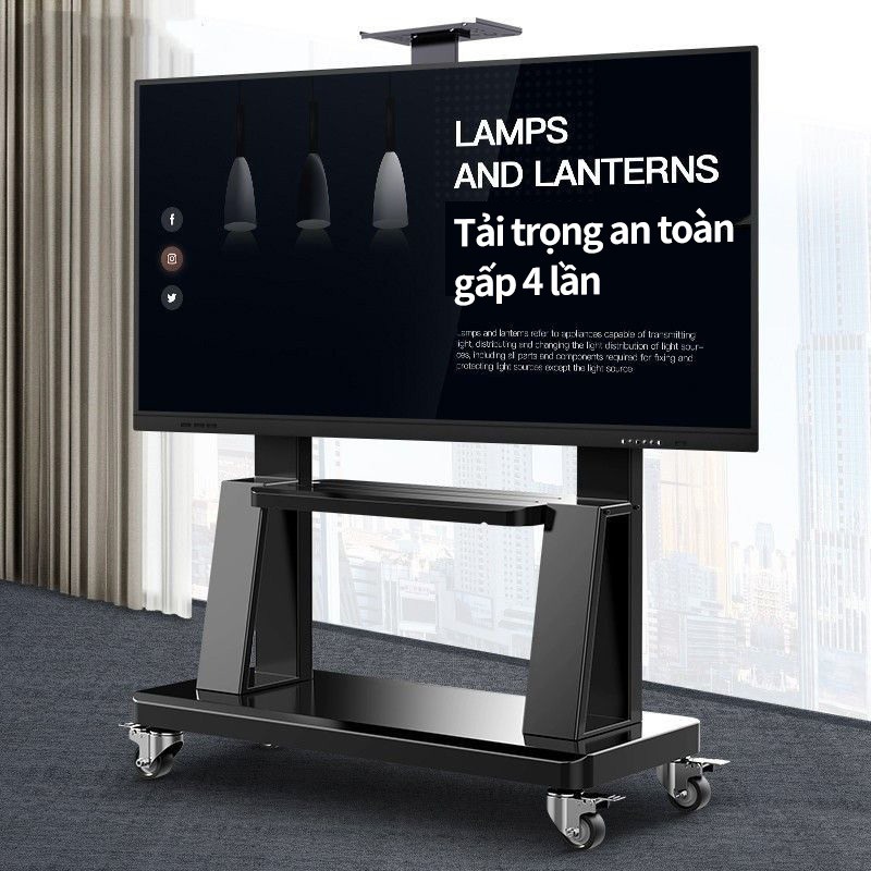Giá Treo Tivi Di Động  32 - 85 Inch Kệ Treo Tivi Có Bánh Xe Di Chuyển - Ưu Việt Hơn NB AVA1500