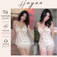 HT182 Bộ ngủ sexy phối ren vạt chéo kèm ĐỆM LÓT sang chảnh,đồ ngủ lụa 2s quyến rũ HT182