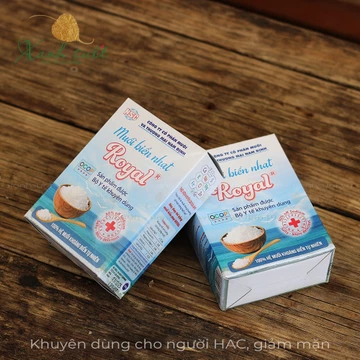 [NSC] Muối Nhạt Royal- Muối Biển Cho Người Ăn Kiêng, Bé Ăn Dặm, Huyết Áp Cao- Salt Light, Low Sodium Salt [Xanh Suốt]