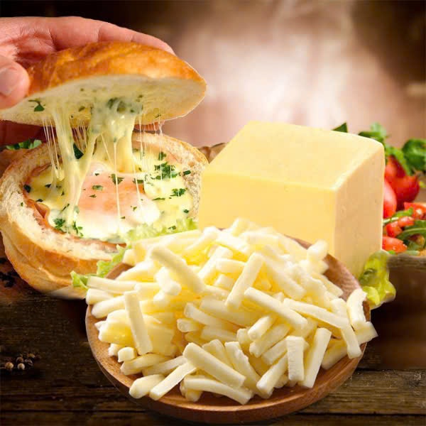 Phô Mai Mozzarella 500g _Kéo sợi, hàng nguyên khối_(CHỈ GIAO HCM) _Kèm Túi Giữ Nhiệt