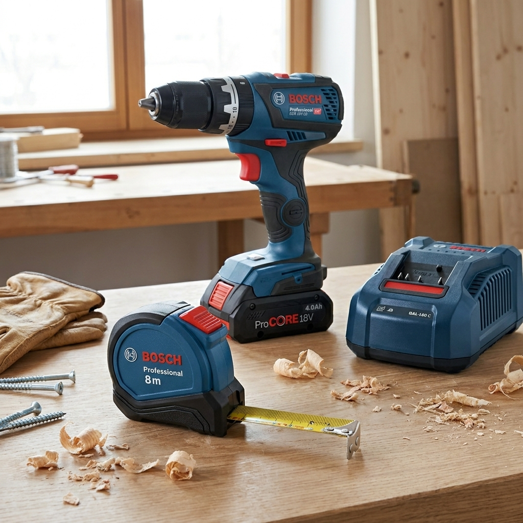 Thước Cuộn 8M Bosch 1600A01V3S - Thước Kéo Thép Bản Rộng 27mm Siêu Bền, Chống Va Đập, Có Nam Châm