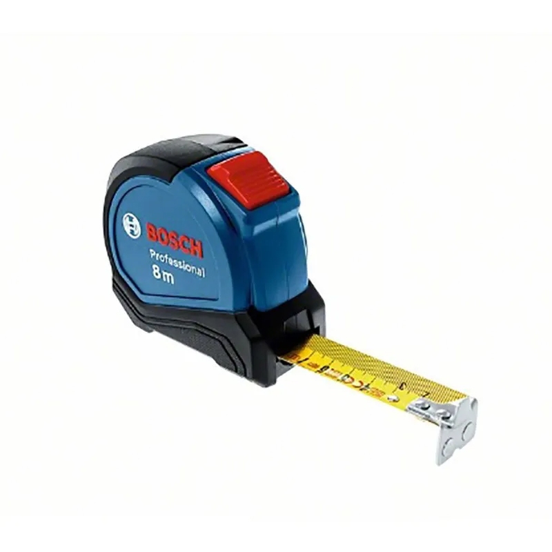 Thước Cuộn 8M Bosch 1600A01V3S - Thước Kéo Thép Bản Rộng 27mm Siêu Bền, Chống Va Đập, Có Nam Châm