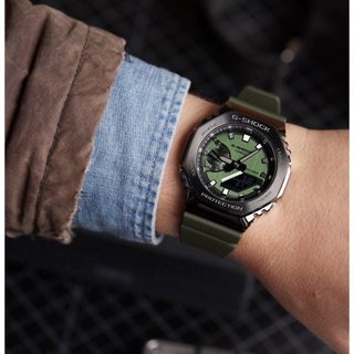 Đồng Hồ Nam Dây Nhựa Casio G-Shock GM-2100B-3A Vỏ Thép Chính Hãng - GM-2100B-3ADR Carbon Core