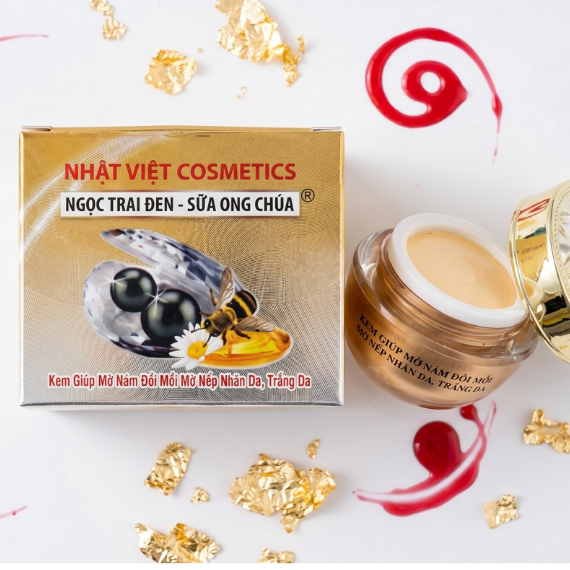 Kem Face Nhật Việt V5 - Chiết Xuất Sữa Ong Chúa, Giúp Da Sáng Mịn & Căng Mượt 8g