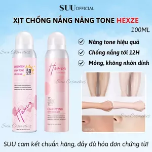 Xịt Chống Nắng Dưỡng Da Nâng Tone Body HEXZE SPF50 PA+++ Bảo Vệ Da Toàn Diện