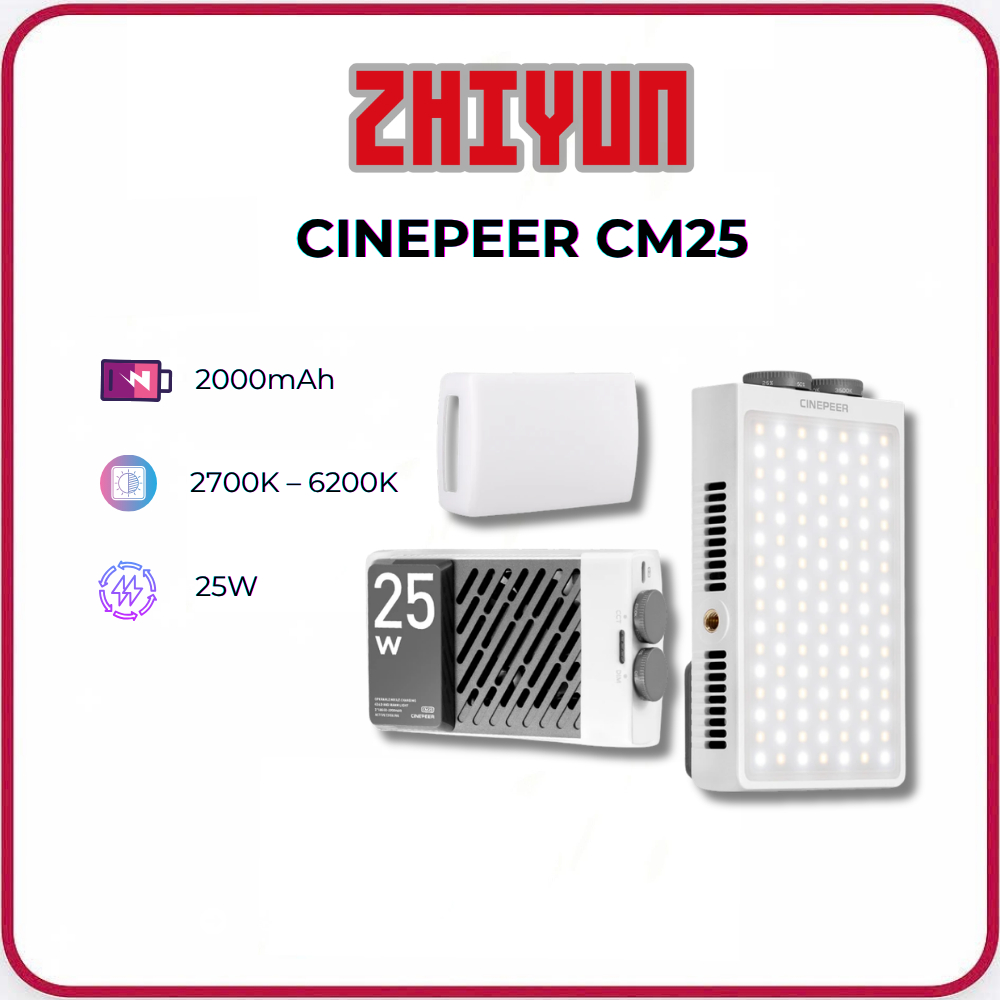 Đèn LED Zhiyun CINEPEER CM25
