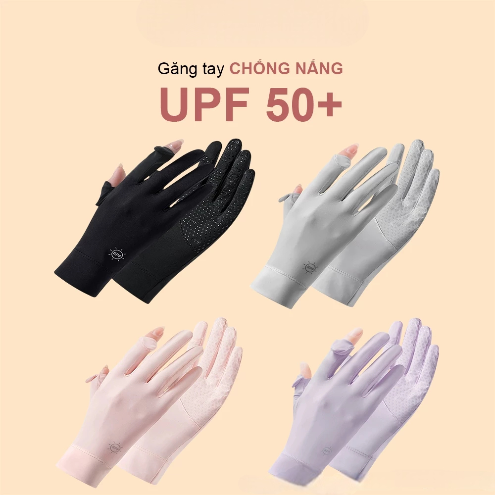 [Peinn] Găng Tay Ngắn Chống Nắng Hở Ngón Chống Trượt Chống Tia UV UPF50+ Nhiều Màu GTA01