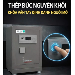 Két Sắt Xiaomi CRMCR 71LB Báo Động Khi Có Tác Động, Thép Đúc Đặc Nguyên Khối Siêu Cứng, Khóa Vân Tay Điện Dung