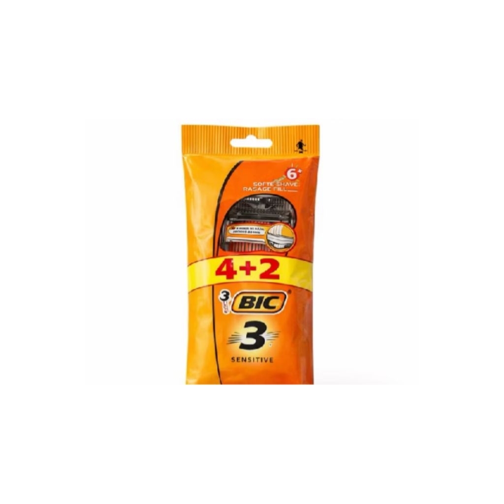 6 chiếc dao cạo râu bic 3 lưỡi chính hãng