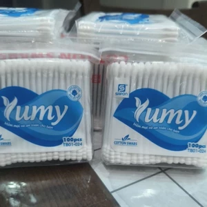 12 gói tăm bông thân nhựa Yumy