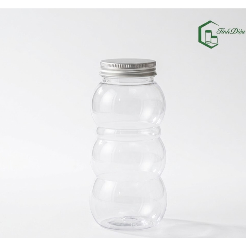 [Sỉ Tận Xưởng] Set 25 Chai Nhựa PET Hình Thú Trong Dày 500ml Nắp Nhôm Đựng Trà Sữa Nước Ép Cafe Sữa