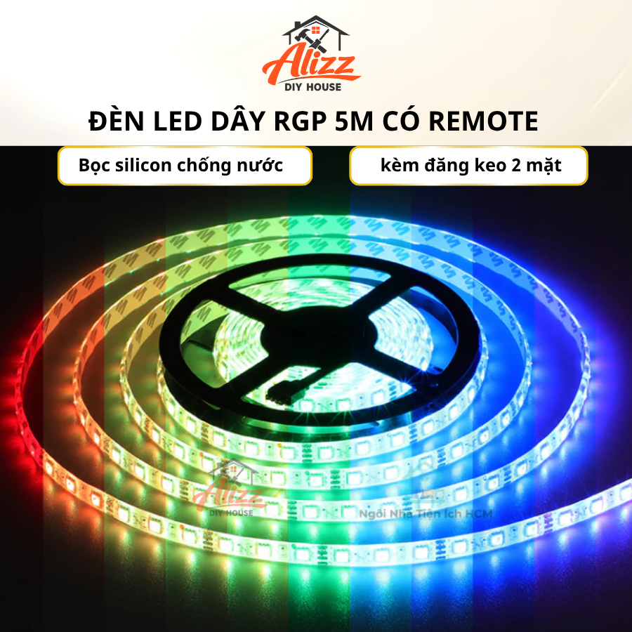 Đèn LED Dây RGP Decor Phòng Cuộn Dây Trang Trí Bọc Silicon Chống Nước ...