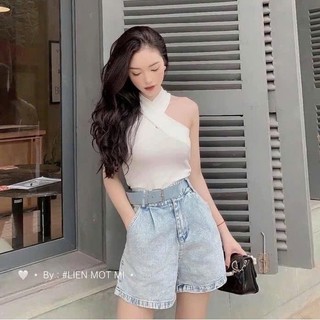 Áo croptop cổ vuông ôm dáng B 613/ 617,  phong cách mùa hè cho nữ BC_CHIC LINGERIE