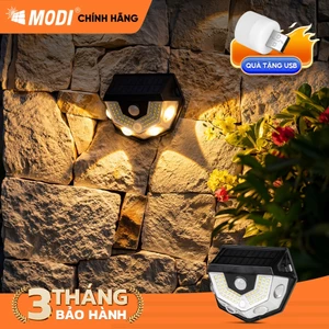 Đèn Led Cảm Biến Chuyển Động Năng Lượng Mặt Trời MODI SOLAR Tích Hợp 2 Màu Ánh Sáng Trang Trí