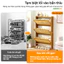 Tủ giày lật Tủ giày tre Chiều rộng 17/24cm Chống bụi và thoáng khí Dung lượng lớn Tiết kiệm diện tích