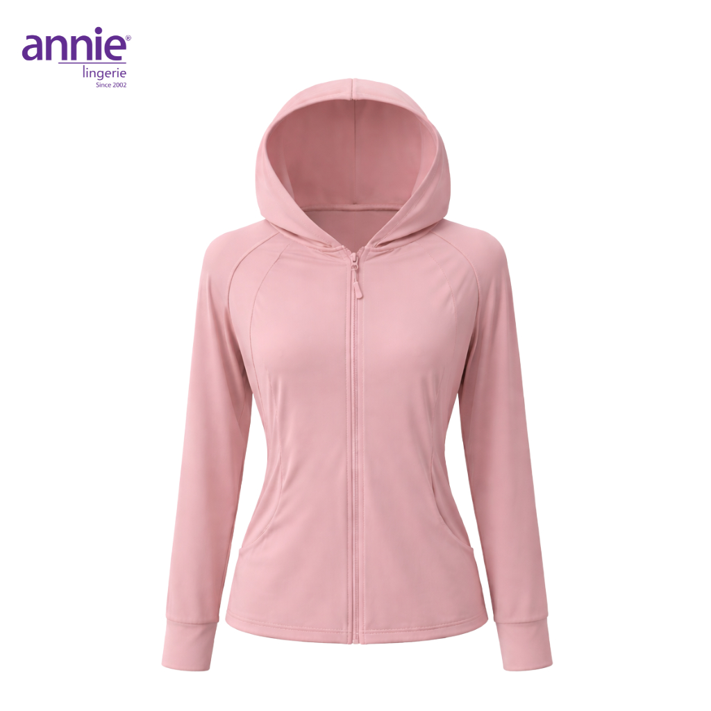 Áo Chống Nắng Nữ annie Form Ôm Co Giãn 4 Chiều – Áo Khoác Chống Tia UV Thoáng Mát, Khóa Kéo Tiện Lợi