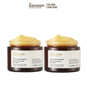 Combo 2 mặt nạ nghệ Hưng Yên Cocoon giúp da rạng rỡ và mịn màng 100ml