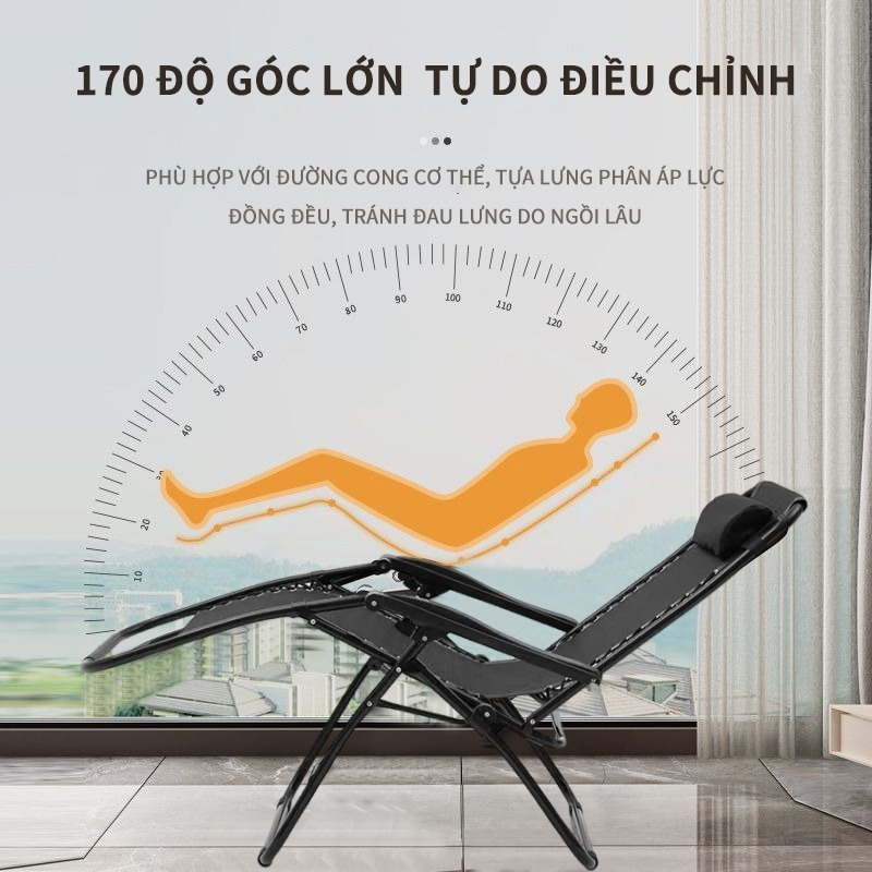 Ghế nằm gấp ghế nghỉ trưa ban công ghế tựa nhà văn phòng ghế ngủ trưa ghế lười ghế bãi biển