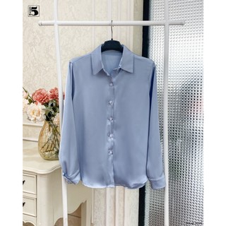 Áo sơ mi dài tay, vải lụa, trơn Twenty.5-  AL20