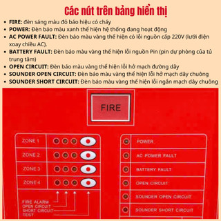Tủ trung tâm báo cháy YUNYANG YF3 / 4-5-8-10-Có kiểm định