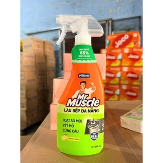 Nước tẩy lau bếp đa năng Mr Muscle hương chanh chai 500ml