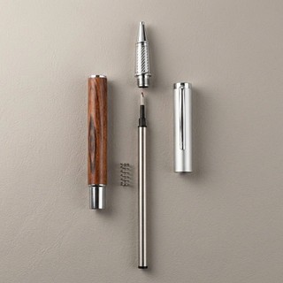 Bút Bi Ký Gỗ Cao Cấp – Teak / Hồng Đàn / Đàn Hương Tím | Full Set Hộp + Túi + Ngòi