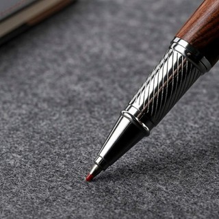 Bút Bi Ký Gỗ Cao Cấp – Teak / Hồng Đàn / Đàn Hương Tím | Full Set Hộp + Túi + Ngòi