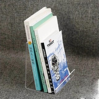 Combo 2 Kệ Mica để sách, Giá sách mica để bàn, Kệ sách đựng sách đứng trang trí bàn học - Mica trong suốt