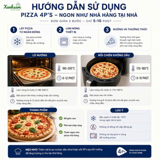 [HỎA TỐC] Pizza 4P’s Đông Lạnh - Xanhsam Natural & Organic