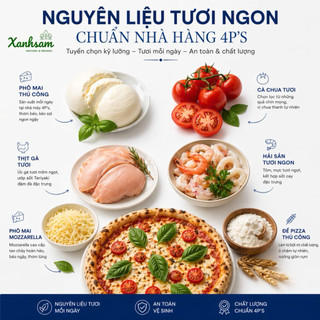 [HỎA TỐC] Pizza 4P’s Đông Lạnh - Xanhsam Natural & Organic