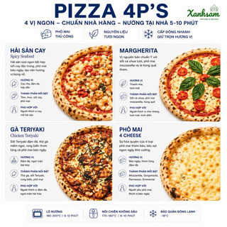 [HỎA TỐC] Pizza 4P’s Đông Lạnh - Xanhsam Natural & Organic
