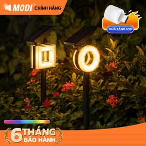 Đèn Sân Vườn Năng Lượng Mặt Trời, Đèn Cắm Cỏ Năng Lượng Mặt Trời MODI SOLAR Siêu Sáng Chống Nước
