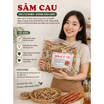 Sâm cau khô, sâm rừng Tây Bắc Bổ Thận Tráng Dương, Bồi Bổ Sức Khỏe Gói 1KG,ngâm rượu ,đau lưng mỏi gối,