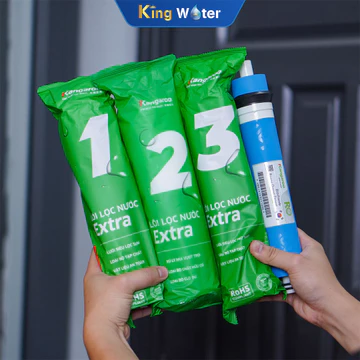 Bộ 04 Lõi Lọc Kangaroo: 03 Lõi Thô Extra + Màng RO 50GPD, Lõi 1234 Chính Hãng Dành Cho Máy Lọc Nước