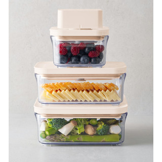 Maha  Basic 4P/Set (có máy vakuen) Bộ Hộp Đựng Thực Phẩm Vakuen