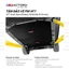B-FACTORY Tấm Bảo Vệ Pin 2 Nhôm hộp Cho VinFast VF3, VFe34, VF5, VF6, VF7, VF8 Sơn Tĩnh Điện Đen