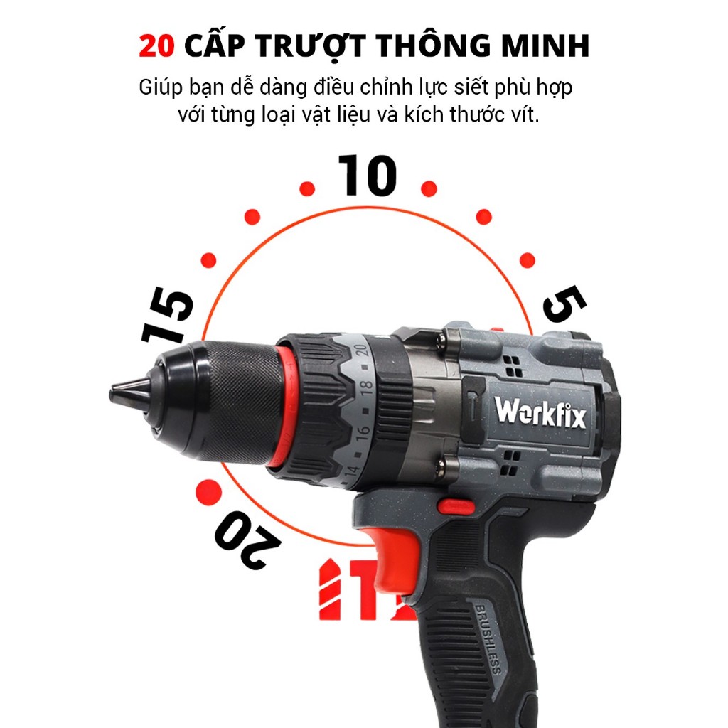 Máy Khoan Rút Lõi WF-ID165PLUS Siết 165N, Combo Mũi Khoan 63mm Chuôi Dài Chuyên Rút Lõi Bê Tông