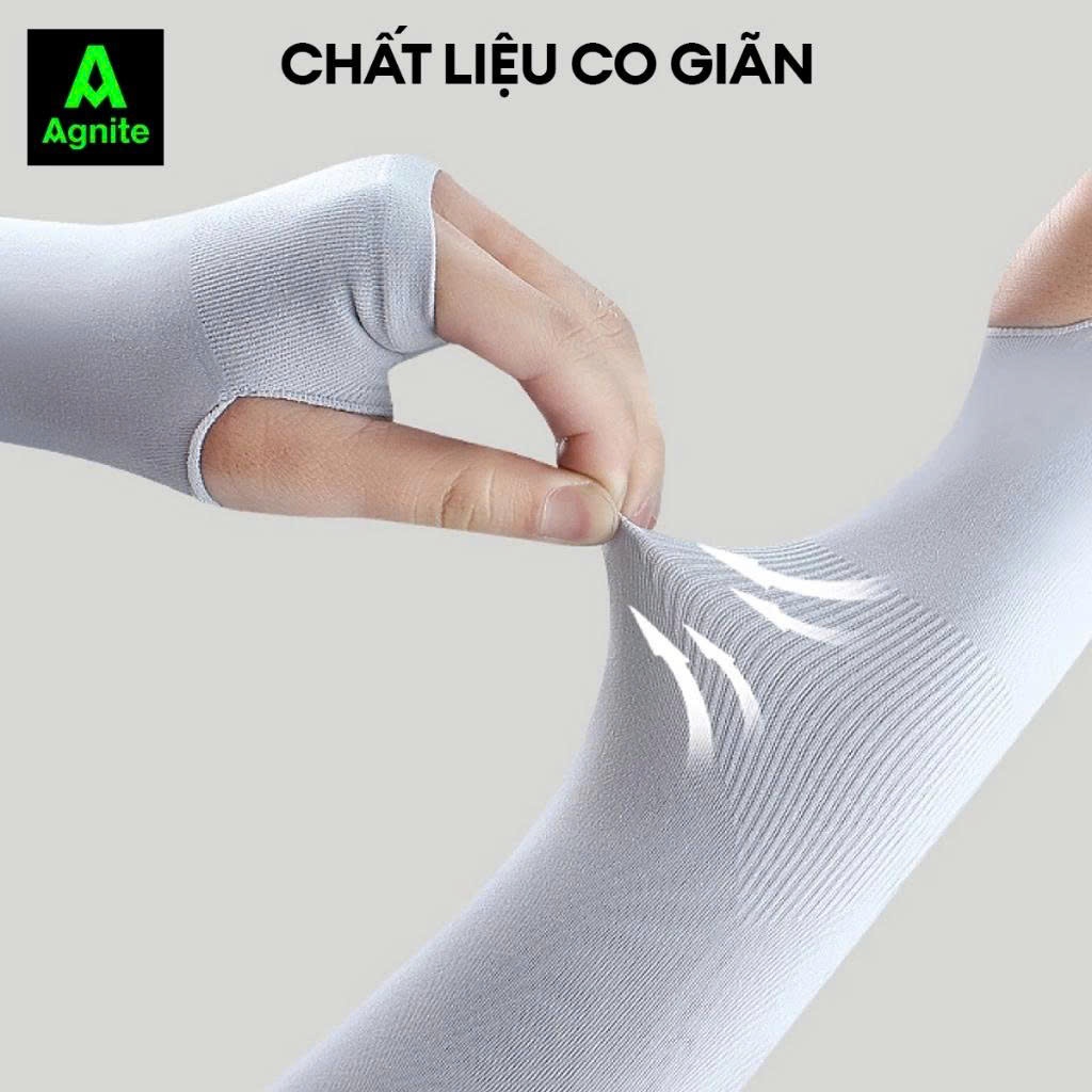 Găng Tay Thể Thao Agnite Chất Liệu Co Giãn Thoáng Mát Thấm Hút Mồ Hôi, Bao Tay Đi Đường, Trekking