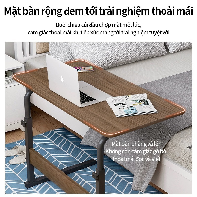 bàn làm việc thông minh đa năng, thay đổi chiều cao cho học sinh, có bánh xe di động