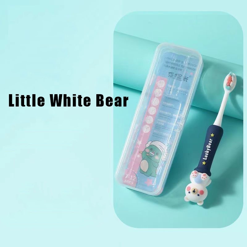 Bàn Chải Trẻ Em Lông Mềm Thân Thiện Môi Trường Chăm Sóc Răng Miệng Cho Bé 0-6 Tuổi An Toàn Mềm Mại
