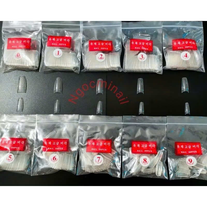 Móng giả Nail đủ số màu trong màu đục tự nhiên