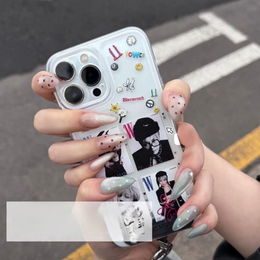 Miếng dán sticker 3D Power GD hoa cúc cute, decor điện thoại, dán móng