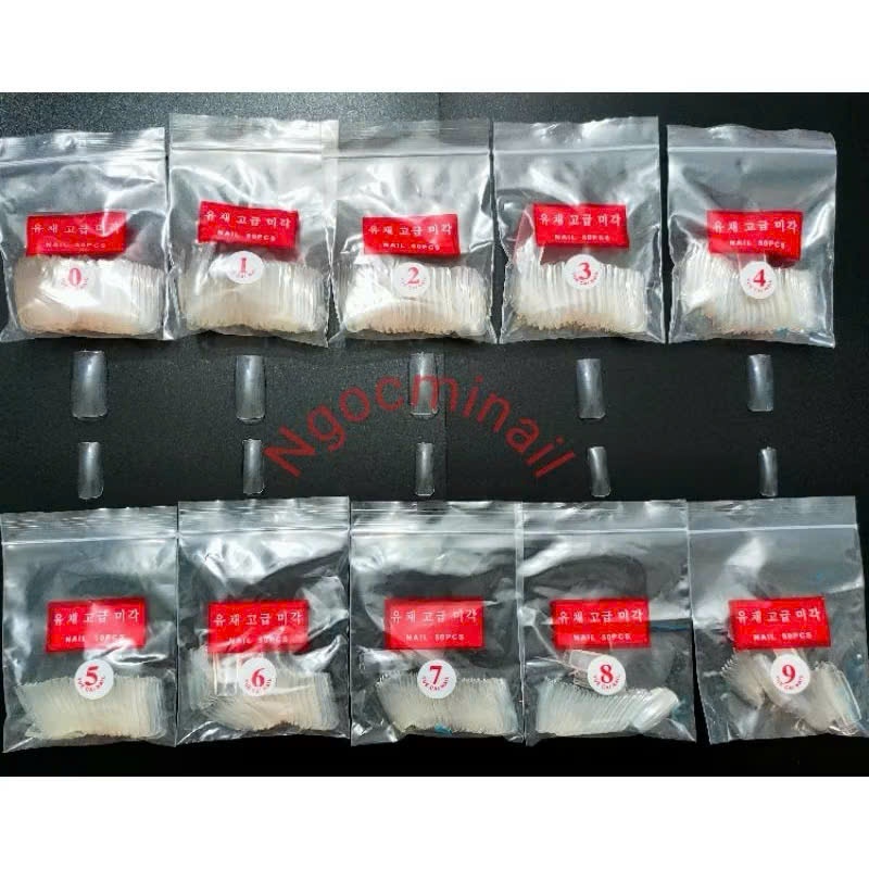 Móng giả Nail đủ số màu trong màu đục tự nhiên