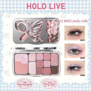 HOLD LIVE Bảng phấn mắt 12 màu tone hồng đa năng Mist Butterfly Shadow HL792