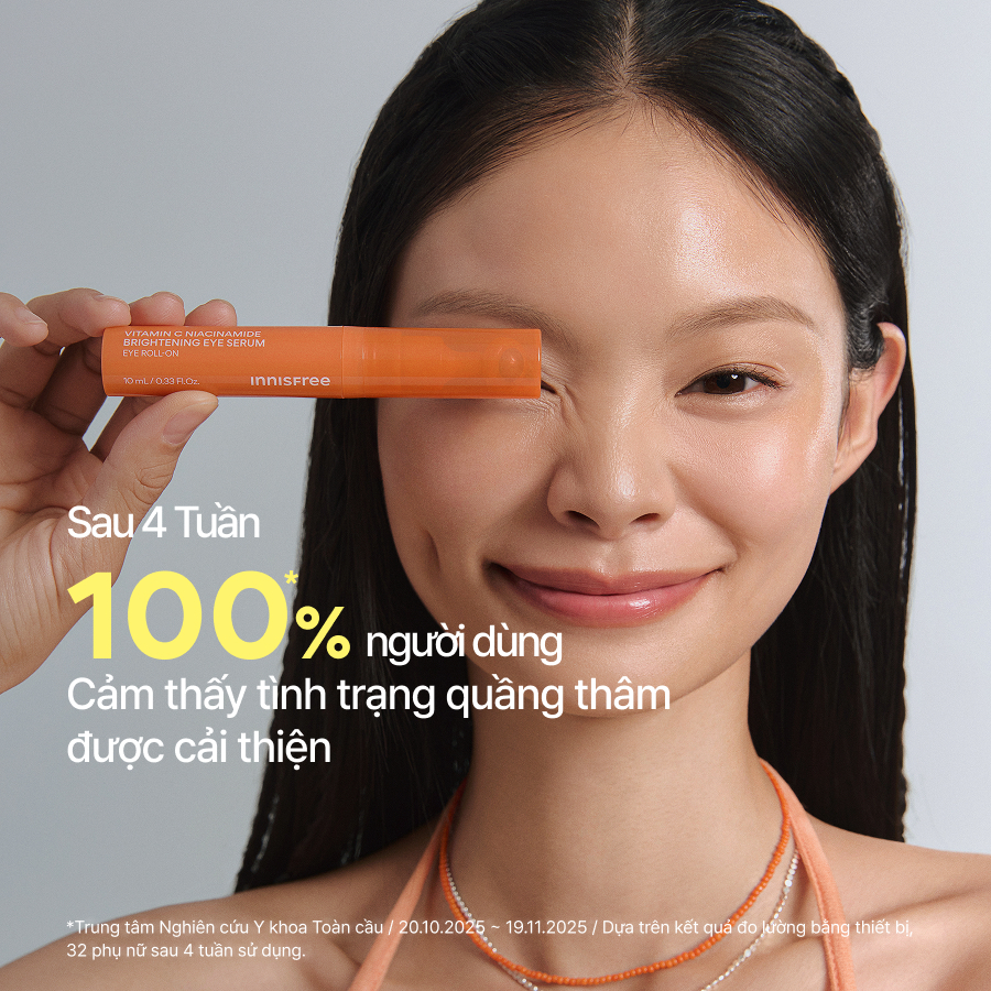 Serum Mắt Dưỡng Sáng, Mờ Thâm INNISFREE Vitamin C Niacinamide Brightening Eye Serum 10g
