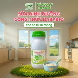 Sữa nước dinh dưỡng tăng trưởng hữu cơ Babybio cho bé 250ml 10-36 tháng