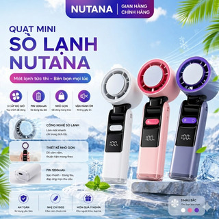 Quạt mini sò lạnh NUTANA 200 cấp độ gió, làm lạnh trực tiếp bảo hành 12 tháng